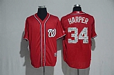 Washington Nationals #34 Bryce Harper Red 2017 Spring Training New Cool Base Stitched Jersey,baseball caps,new era cap wholesale,wholesale hats